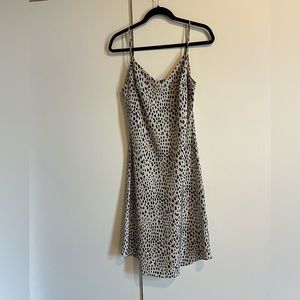 Black and white slip dress animal print Audrey 3+1